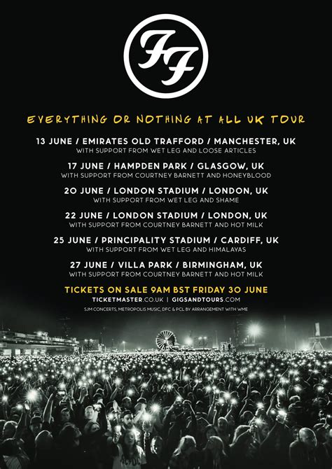 2023 TICKETS ON SALE NOW! FRIDAY, MAY 26. . Foo fighters tour 2024